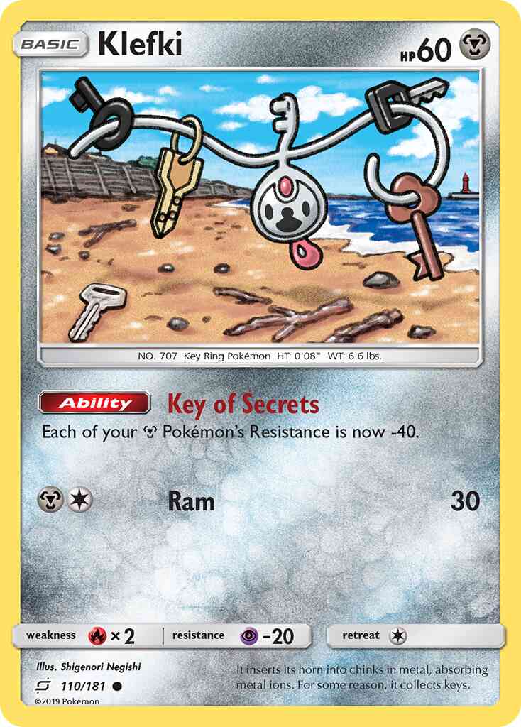 Klefki - 110/181 - Common [sm9-110] [Reverse Holo]