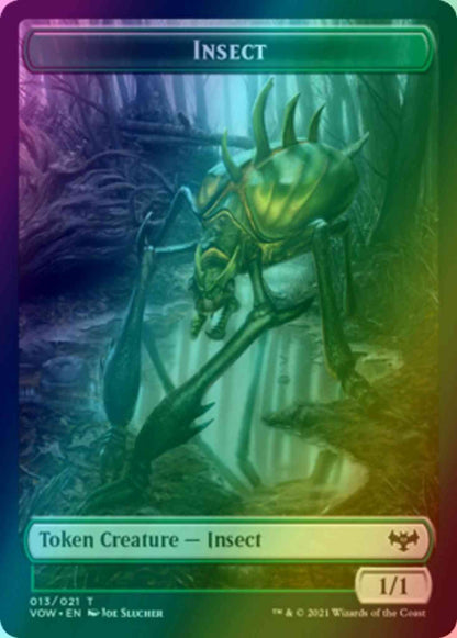 Insect Token (13) // Treasure Token (18) [Innistrad: Crimson Vow: Tokens] [Foil]