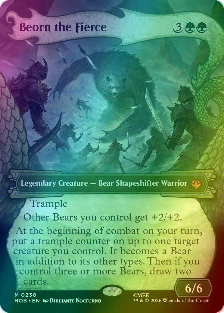 Beorn the Fierce [230] [Borderless] [Dragon Hoard] [The Hobbit] [Foil]