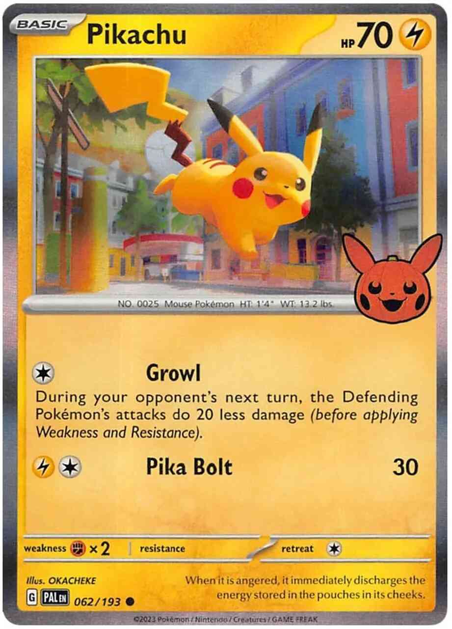 Pikachu - 062/193 - Promo [Trick or Trade BOOster 2023] [sv02msp-062] [Holo]