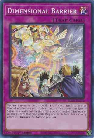 Dimensional Barrier - RA01-EN072 - Super Rare - 1st Edition