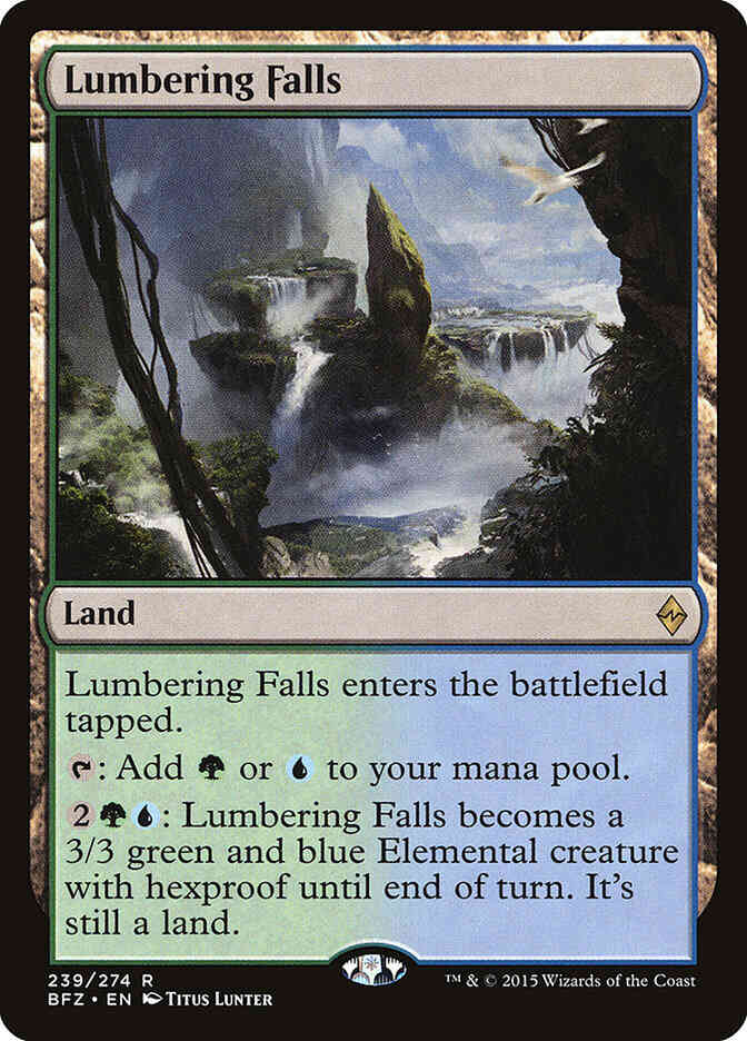 Lumbering Falls [239] [Battle for Zendikar] [Non-Foil]