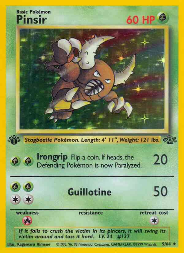 Pinsir - 9/64 - Rare - 1st Edition [base2-9] [Holo]