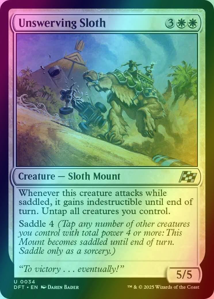 Unswerving Sloth [34] [Aetherdrift] [Foil]
