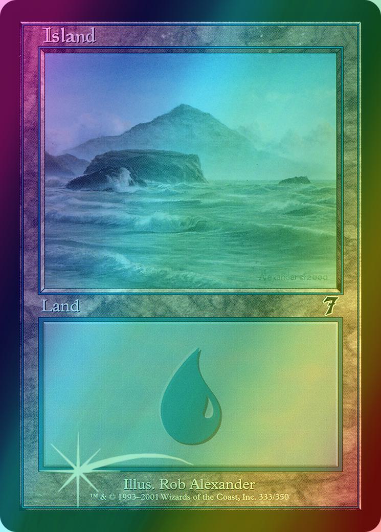 Island [333x] [333] [Seventh Edition] [Foil]