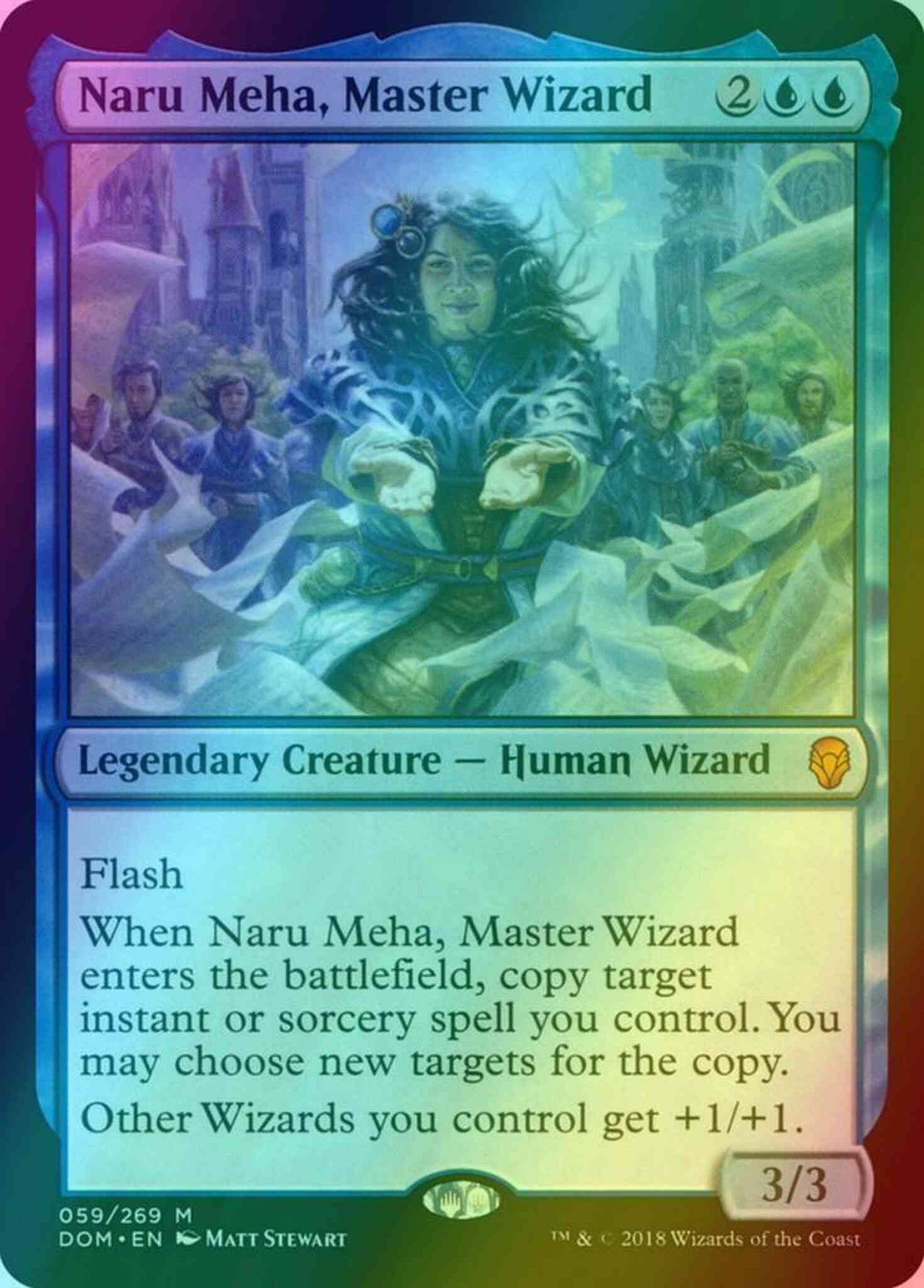 Naru Meha, Master Wizard [59] [Dominaria] [Foil]