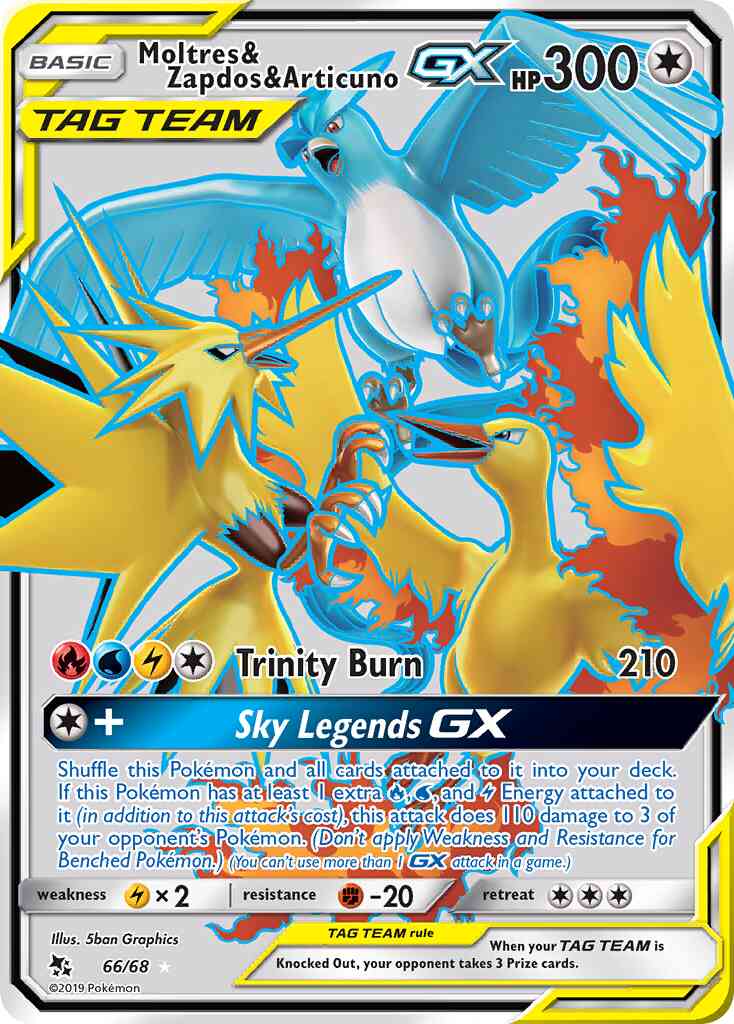 Moltres & Zapdos & Articuno-GX - 66/68 - Rare Ultra [sm115-66] [Ultra]