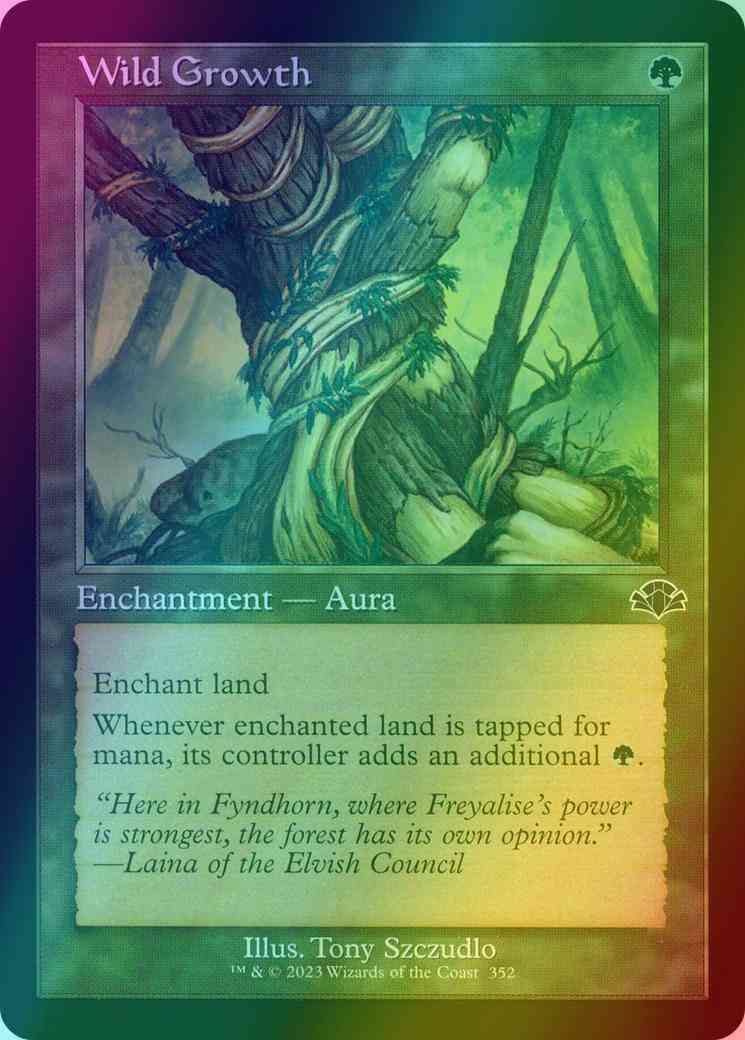 Wild Growth [352] [Retro Frame] [Dominaria Remastered] [Foil]