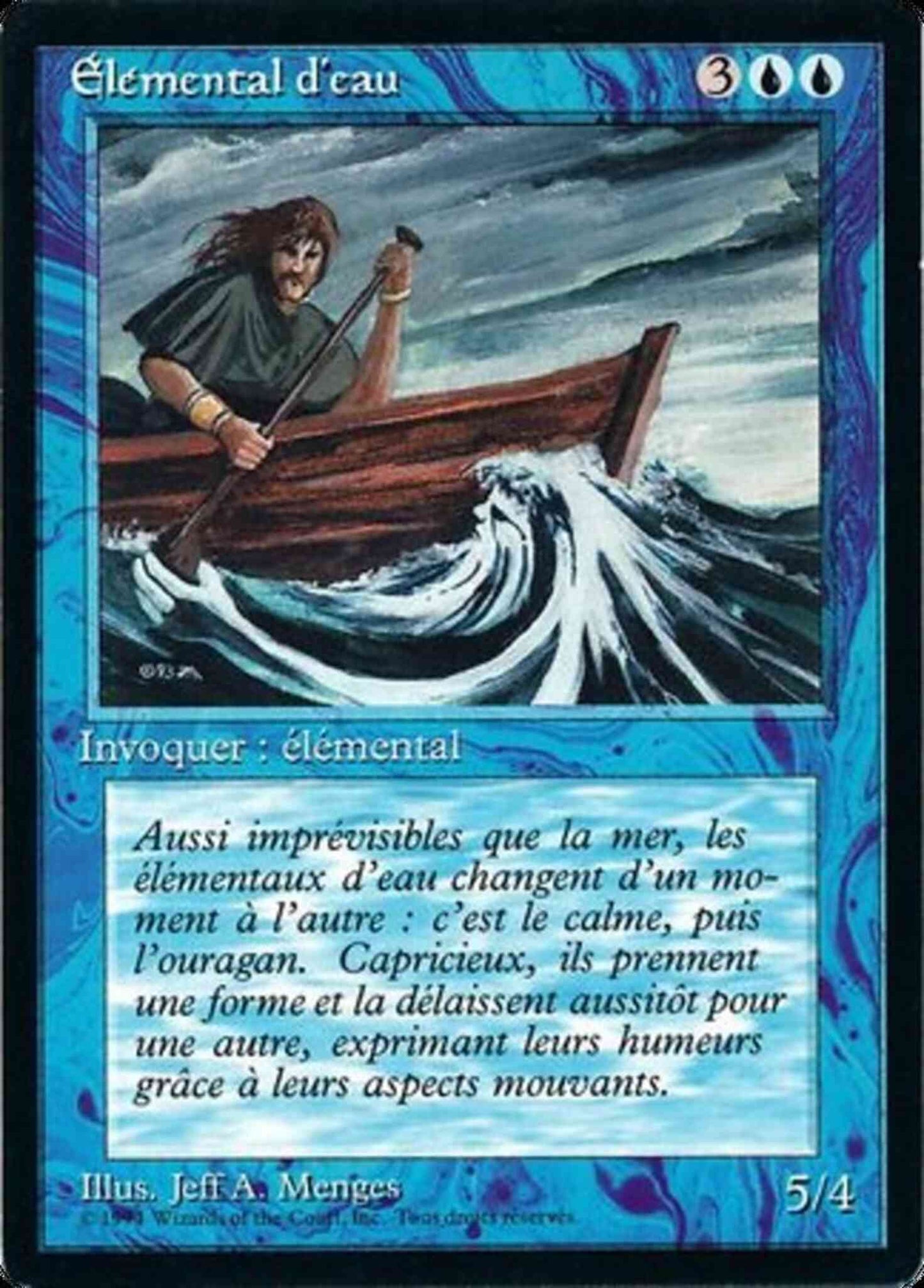 Water Elemental - French [92] [Foreign Black Border: French] [Non-Foil]