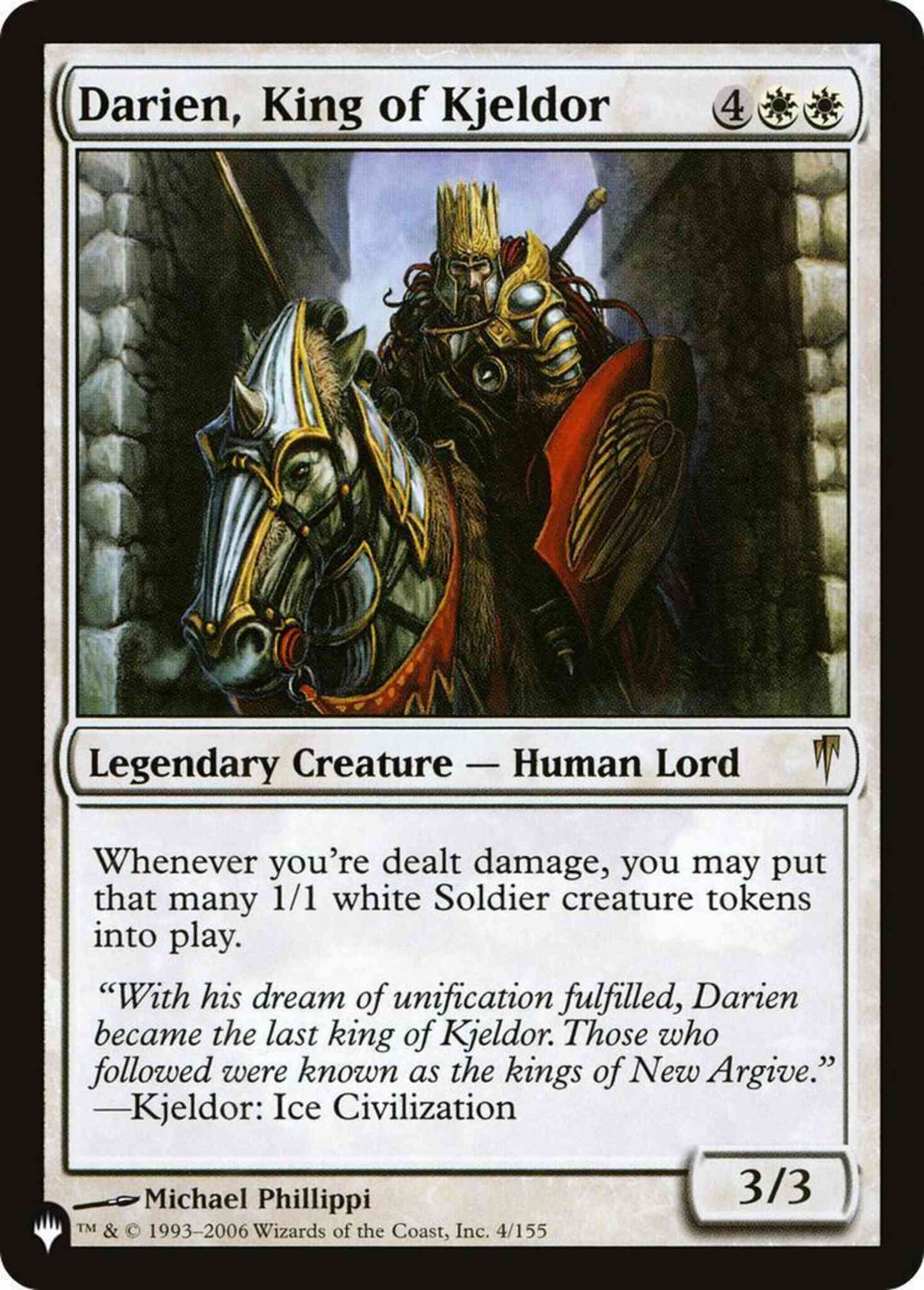Darien, King of Kjeldor [CSP-4] [The List] [Non-Foil]