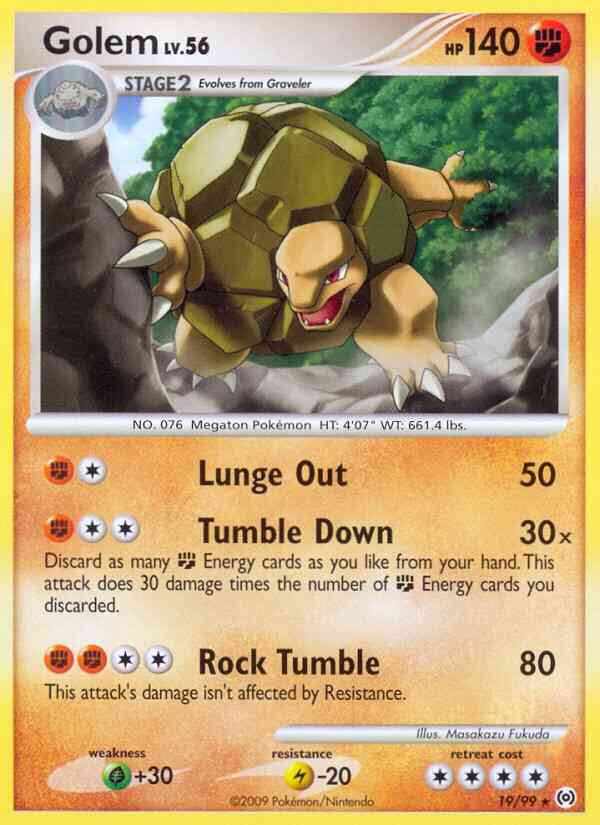 Golem - 19/99 - Rare [pl4-19] [Reverse Holo]