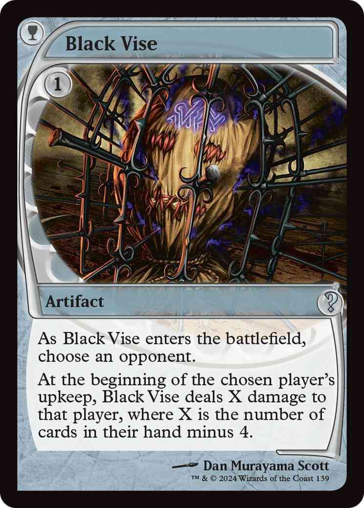Black Vise [139] [Future Frame] [Mystery Booster 2] [Non-Foil]