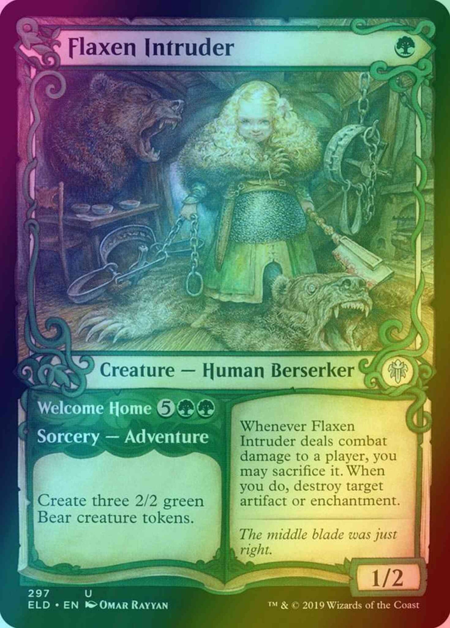 Flaxen Intruder // Welcome Home [297] [Adventure Showcase] [Throne of Eldraine] [Foil]