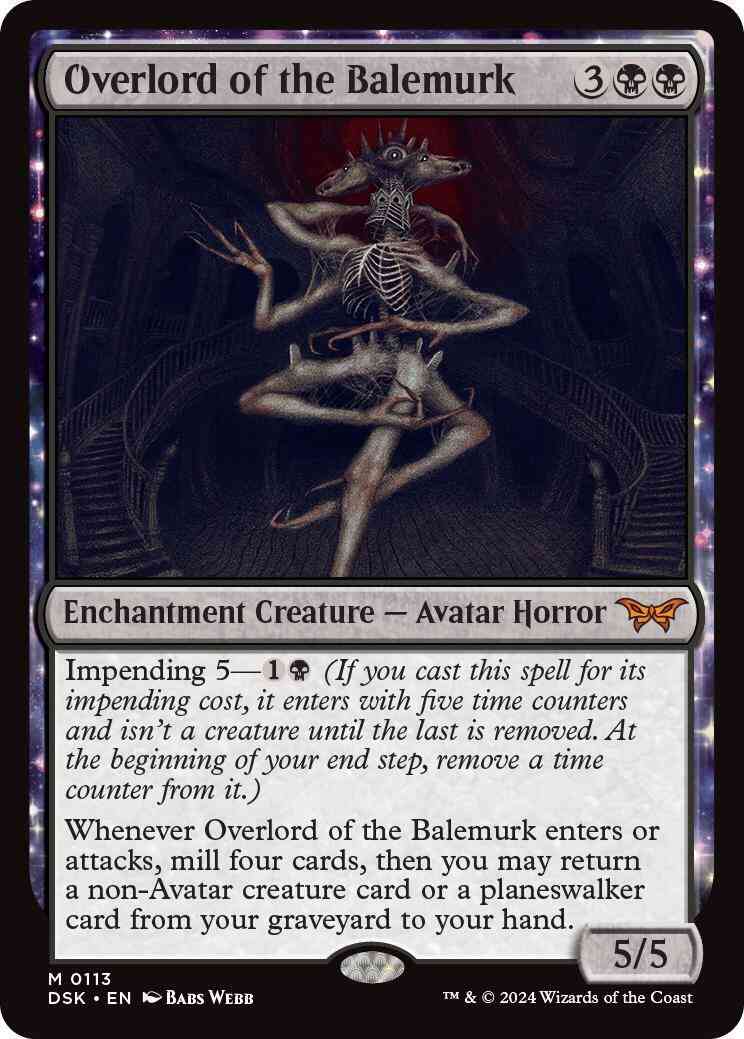 Overlord of the Balemurk [113] [Duskmourn: House of Horror] [Non-Foil]