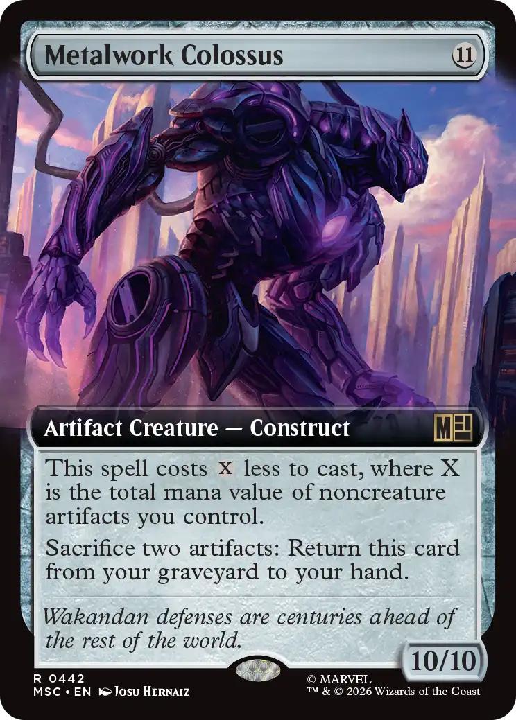 Metalwork Colossus [442] [Extended Art] [Marvel Super Heroes: Commander] [Non-Foil]