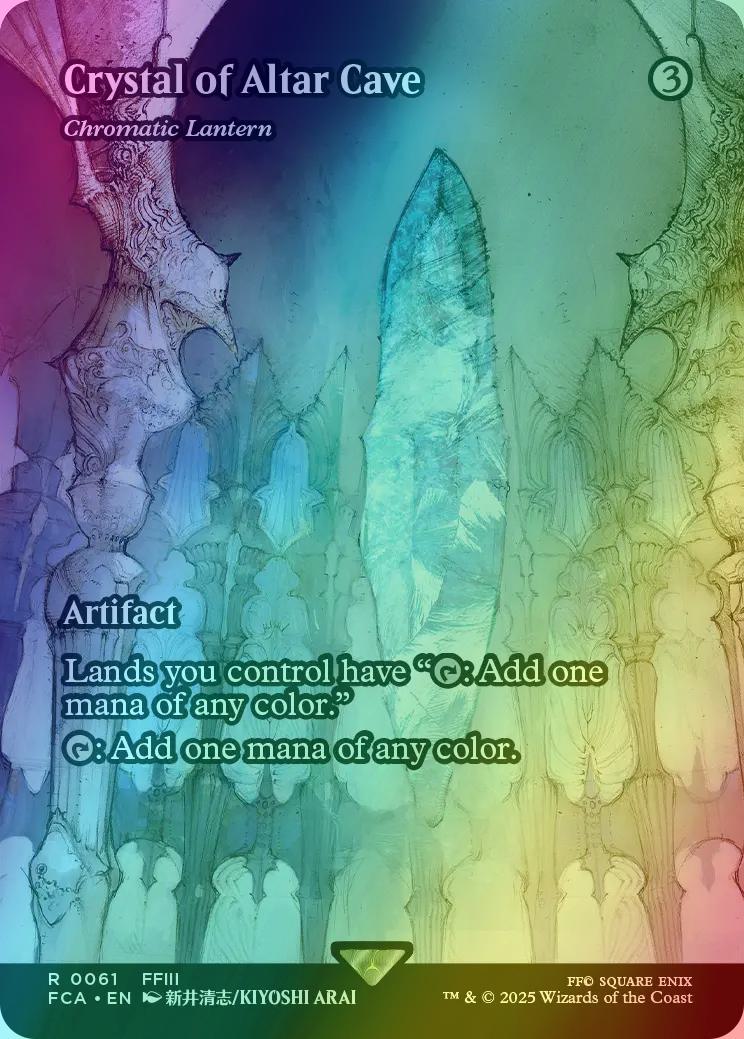 Crystal of Altar Cave - Chromatic Lantern [61] [Borderless] [FINAL FANTASY: Through the Ages] [Foil]