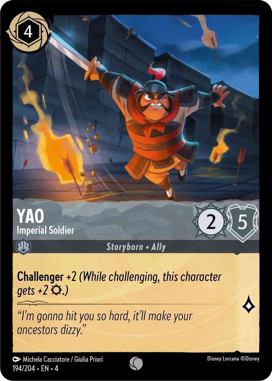 Yao - Imperial Soldier - 194/204 [Ursula's Return] [Non-Foil]