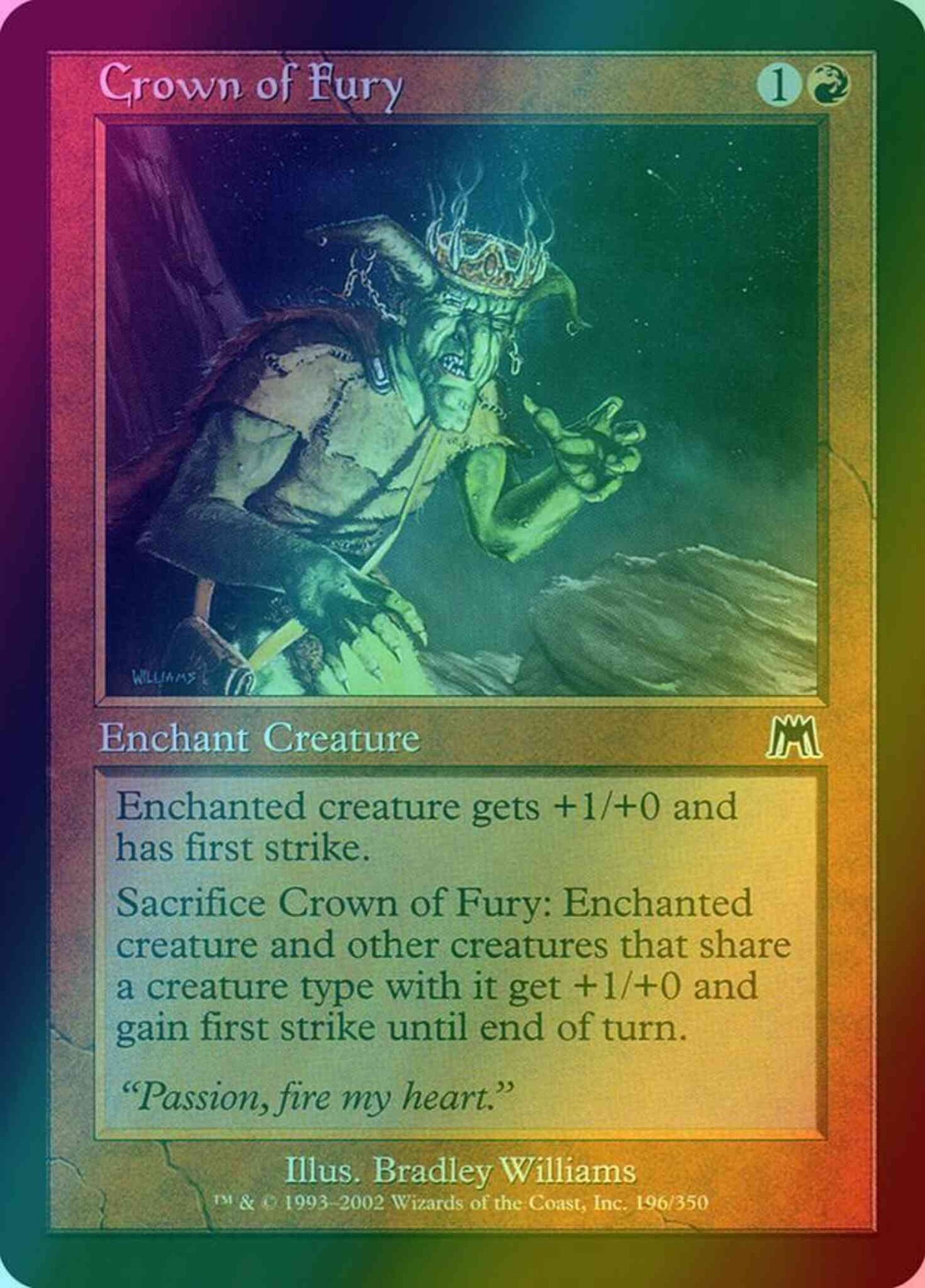 Crown of Fury [196] [Onslaught] [Foil]