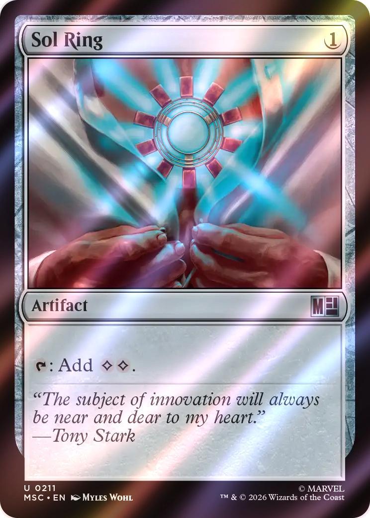 Sol Ring (Avengers) [211] [Marvel Super Heroes: Commander] [Surge Foil]