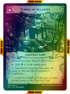 Arguel's Blood Fast // Temple of Aclazotz [90s] [Ixalan Promos] [Foil]