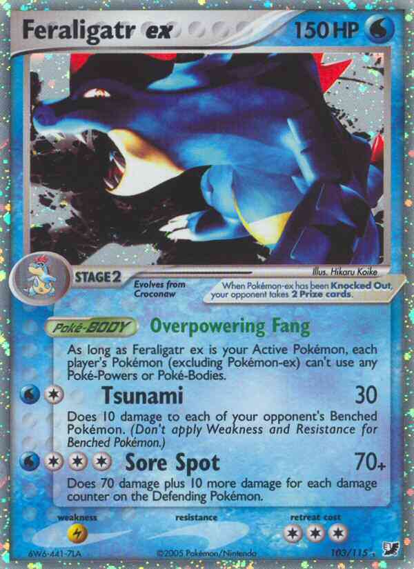 Feraligatr ex - 103/115 - Rare Holo EX [ex10-103] [Ultra]