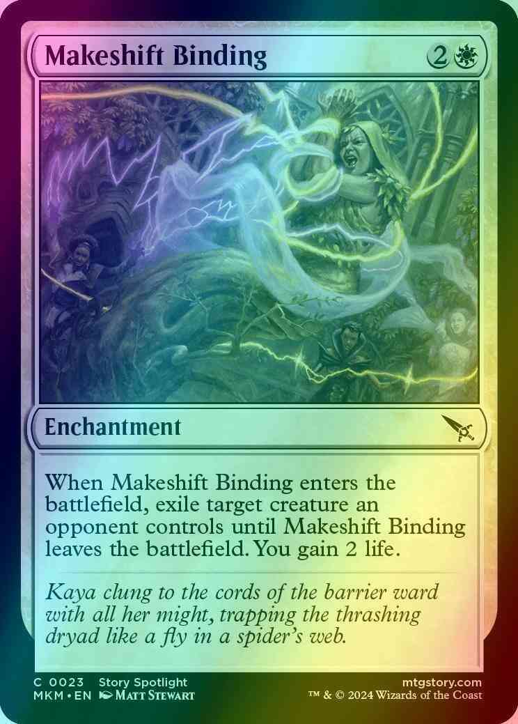 Makeshift Binding [23] [Murders at Karlov Manor] [Foil]