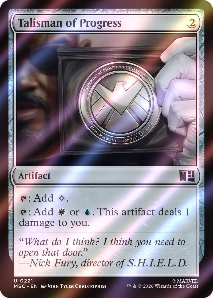 Talisman of Progress [221] [Marvel Super Heroes: Commander] [Surge Foil]