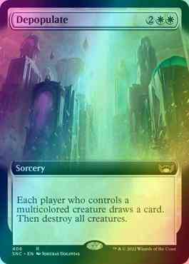 Depopulate [406] [Extended Art] [Streets of New Capenna] [Foil]