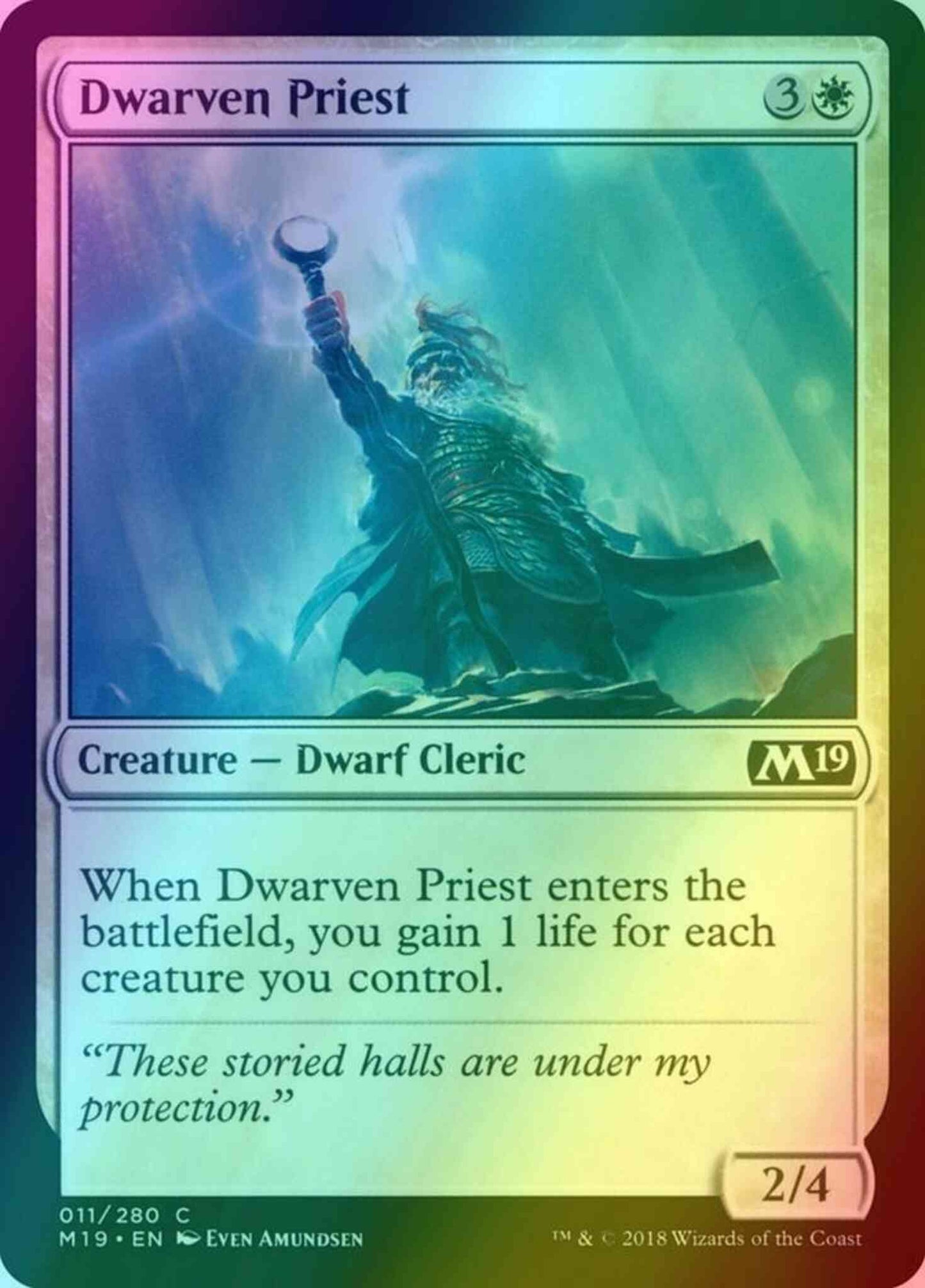 Dwarven Priest [11] [Core Set 2019] [Foil]
