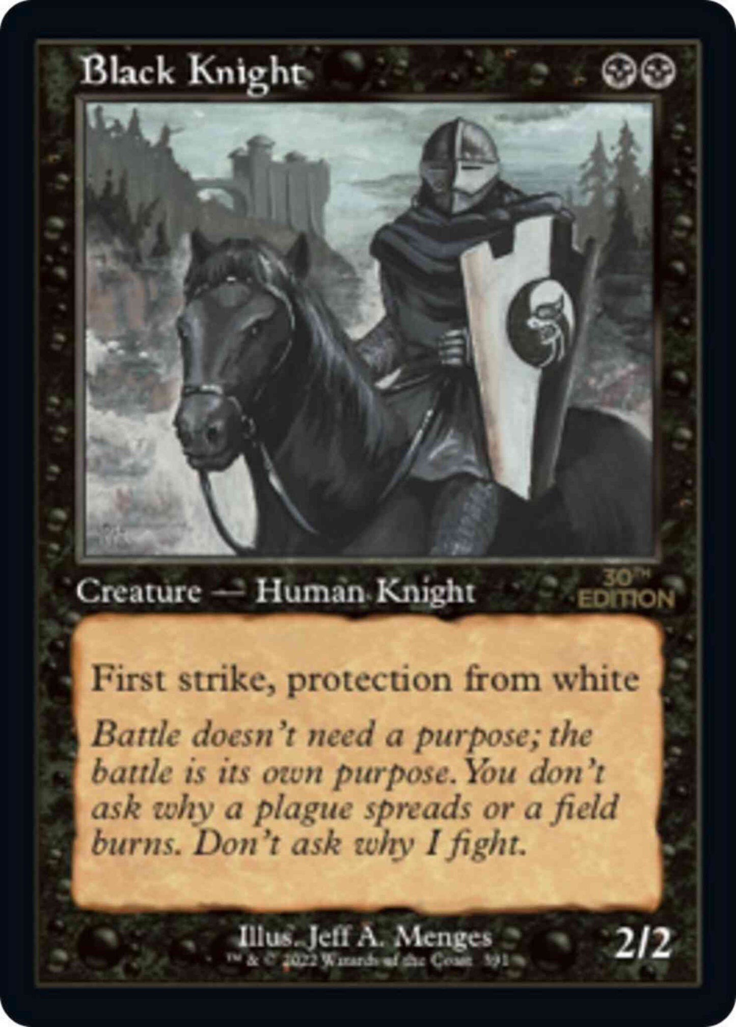 Black Knight [391] [Retro Frame] [30th Anniversary Edition] [Non-Foil]