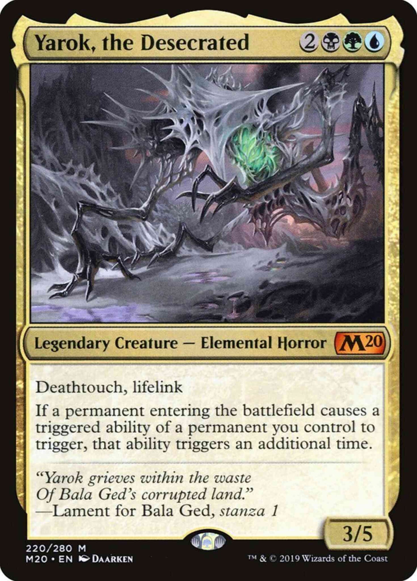 Yarok, the Desecrated [220] [Core Set 2020] [Non-Foil]