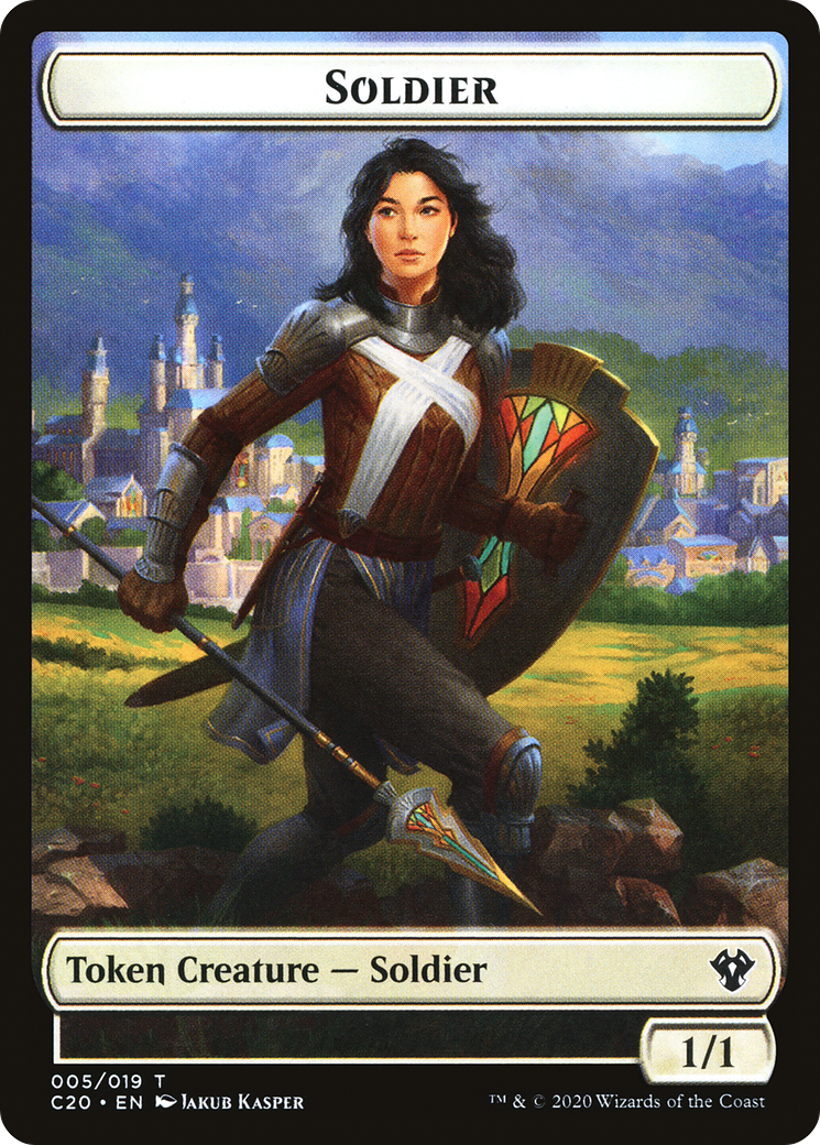 Drake Token (08) // Soldier Token (05) [C20/C20 Set Symbol] [Commander 2020 Tokens] [Non-Foil]