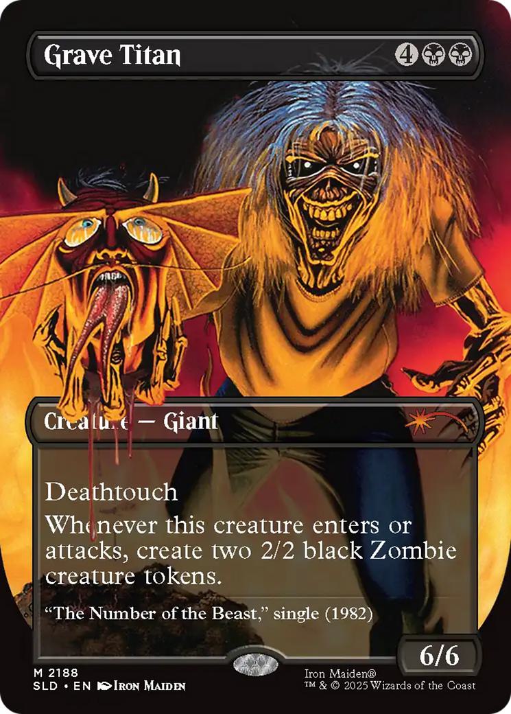 Grave Titan [2188] [Borderless] [Iron Maiden: Album Art] [Secret Lair Drop] [Non-Foil]