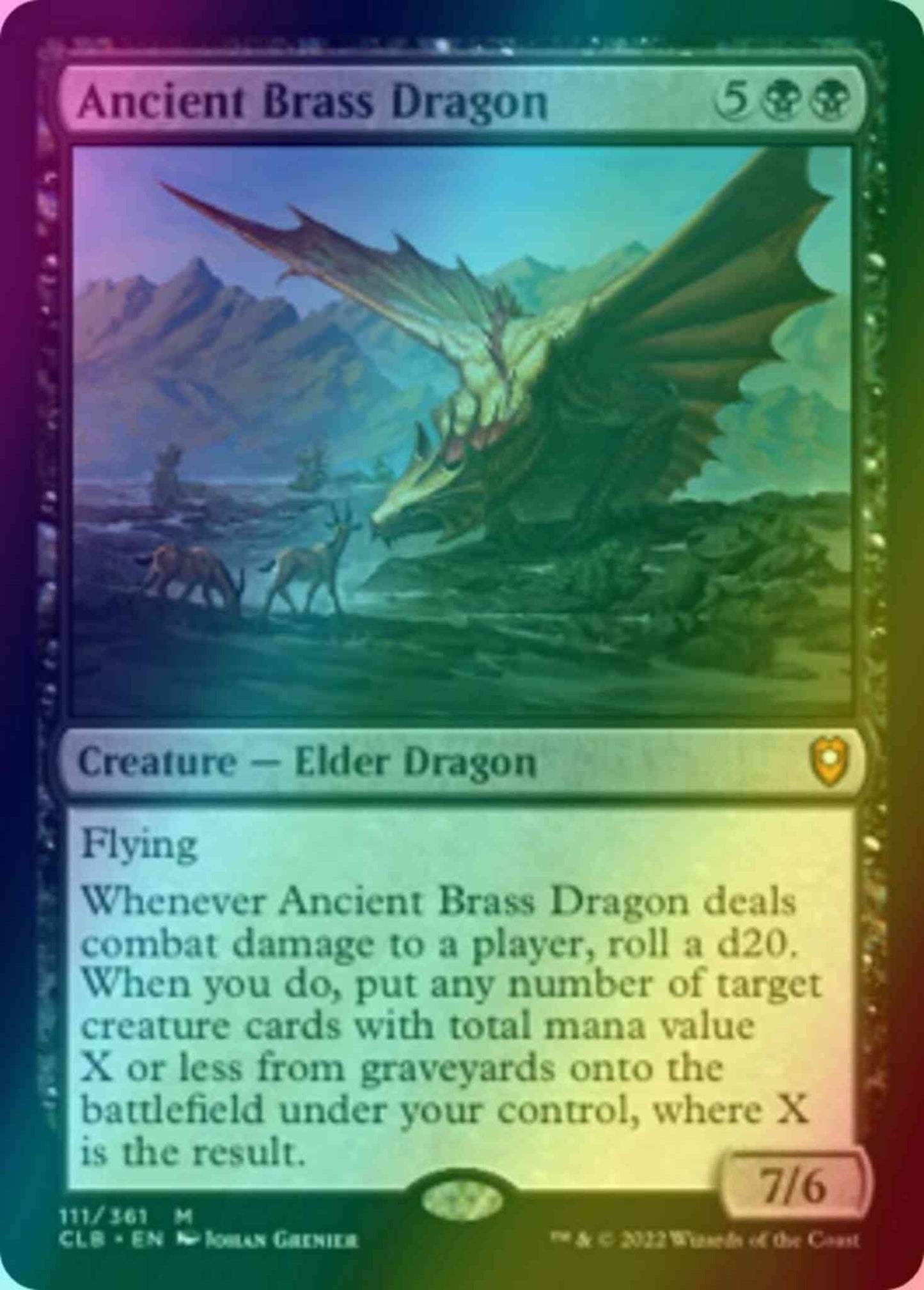 Ancient Brass Dragon [111] [Commander Legends: Battle for Baldur's Gate] [Foil]