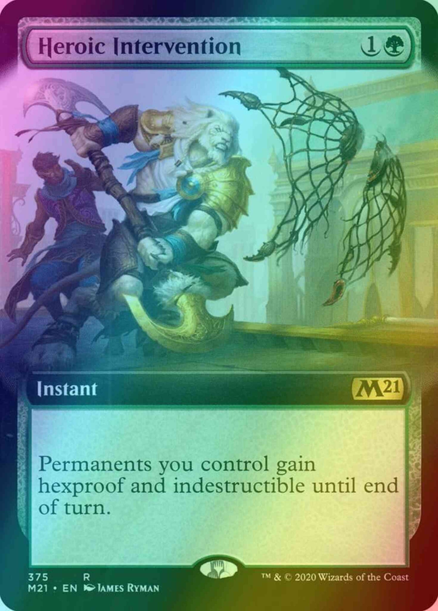 Heroic Intervention [375] [Extended Art] [Core Set 2021] [Foil]