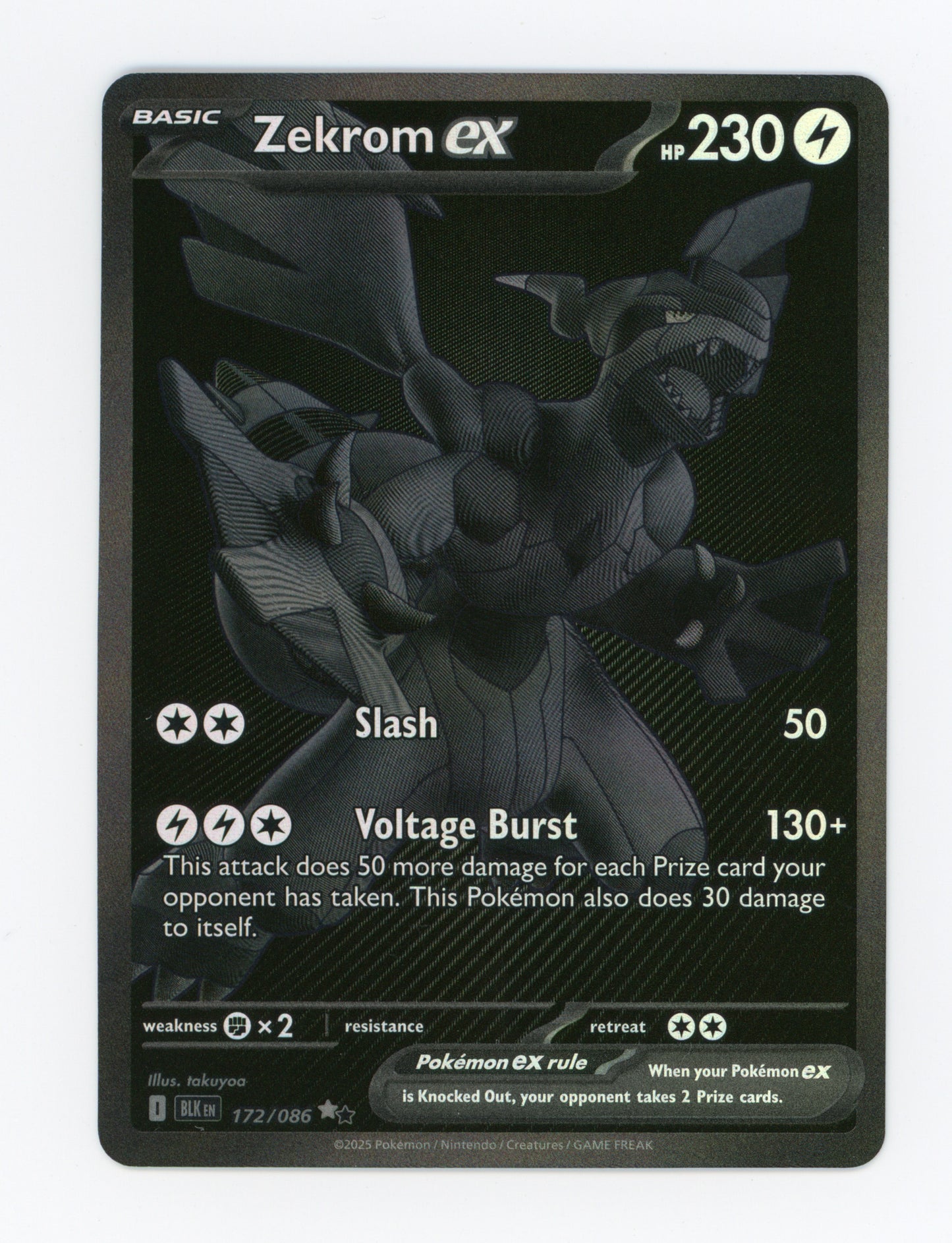 Zekrom ex — Black White Rare — ID 19001