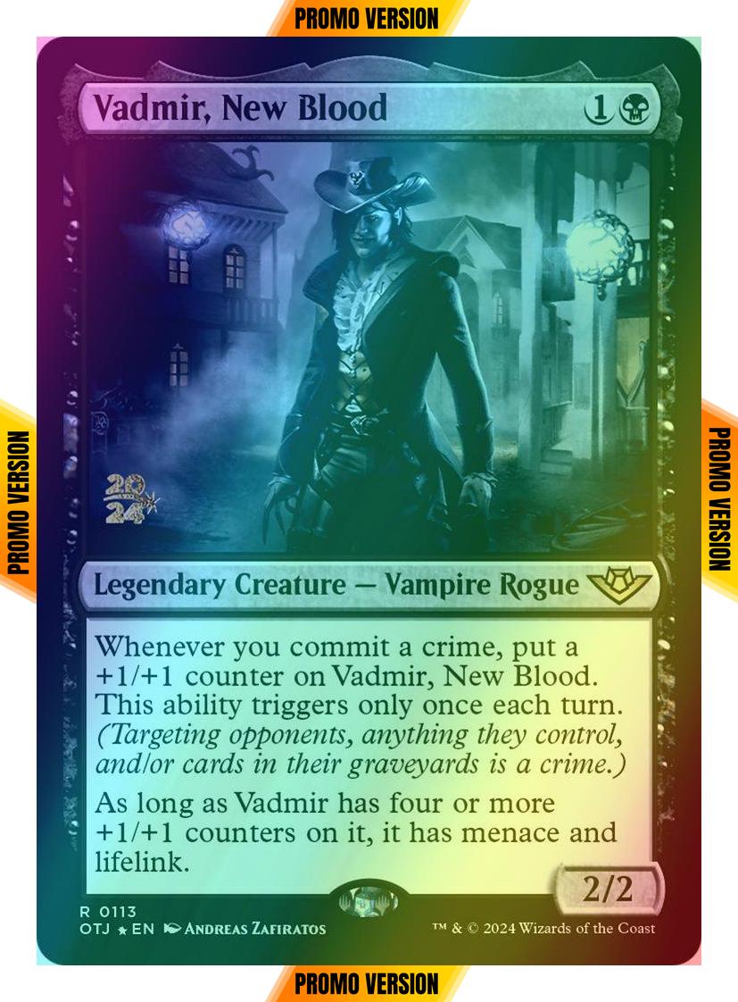 Vadmir, New Blood [113s] [Prerelease] [Outlaws of Thunder Junction: Promos] [Foil]