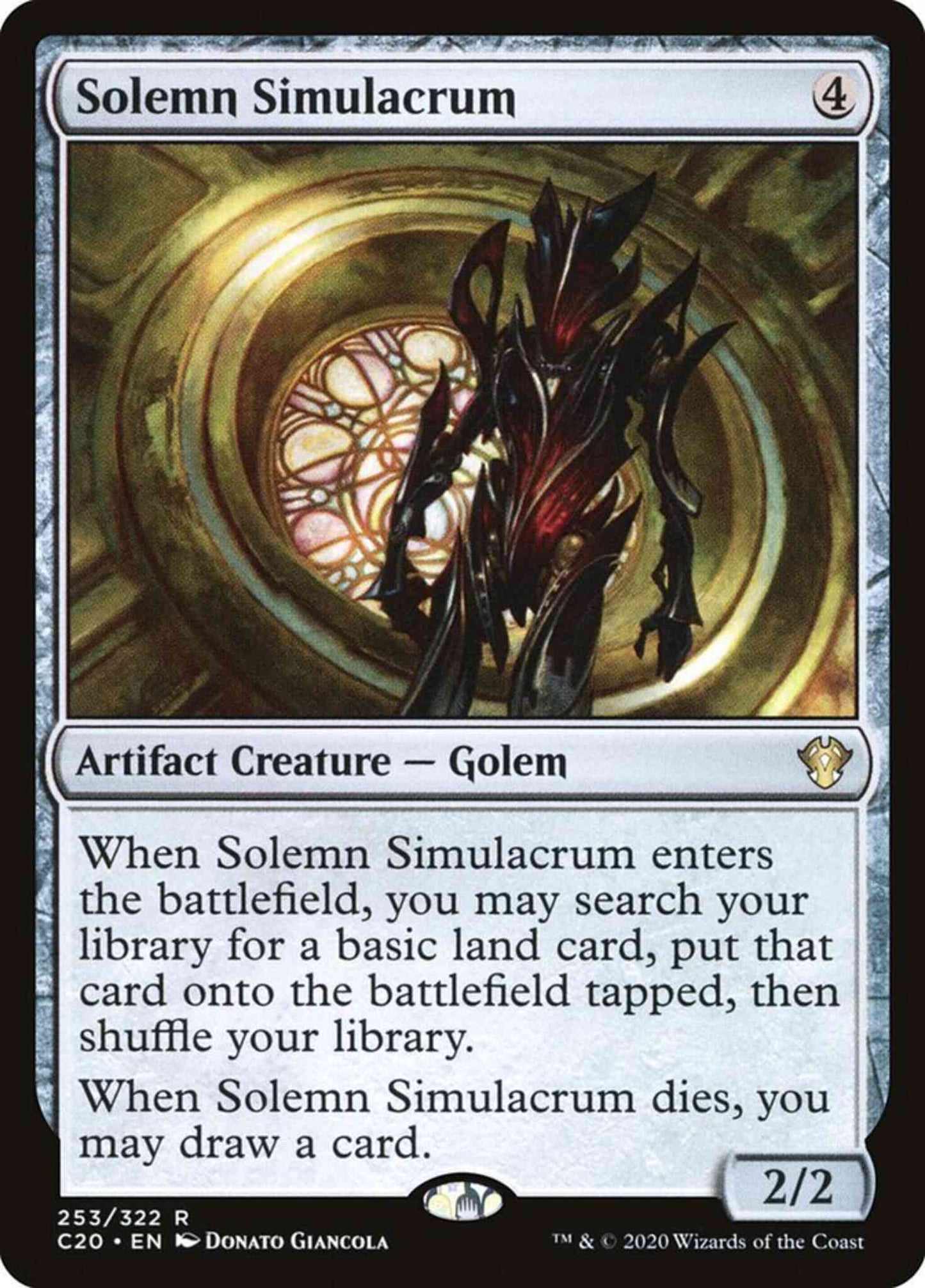 Solemn Simulacrum [253] [Commander 2020] [Non-Foil]