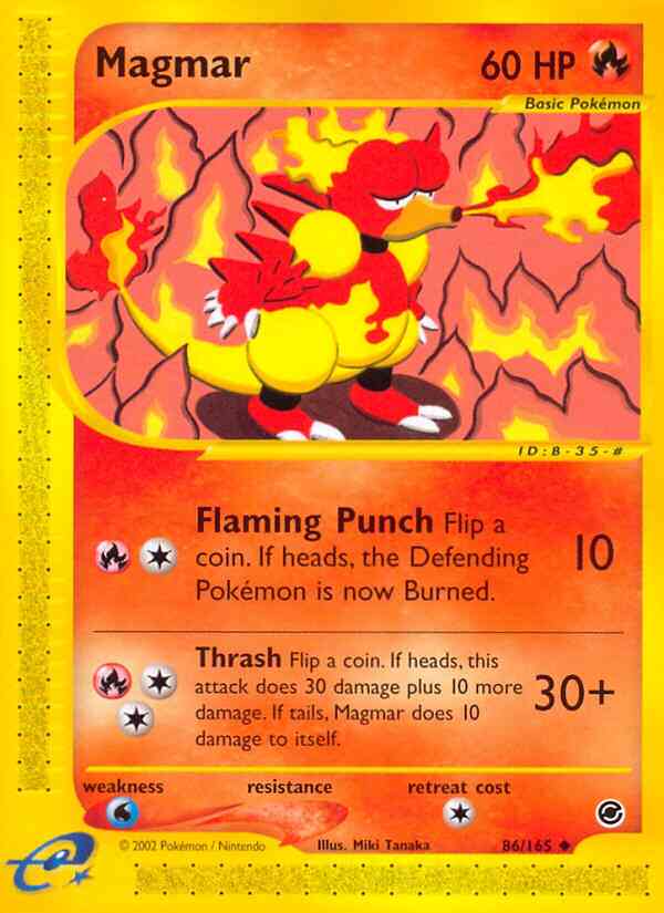 Magmar - 86/165 - Uncommon [ecard1-86] [Non-Holo]