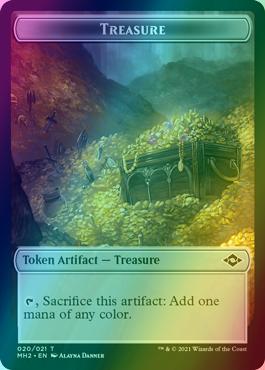 Thopter Token (19) // Treasure Token (20) [Modern Horizons 2 Tokens] [Foil]