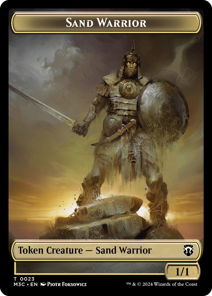 Marit Lage Token (11) // Sand Warrior Token (23) [Modern Horizons 3: Commander: Tokens] [Ripple Foil/Non-Foil]