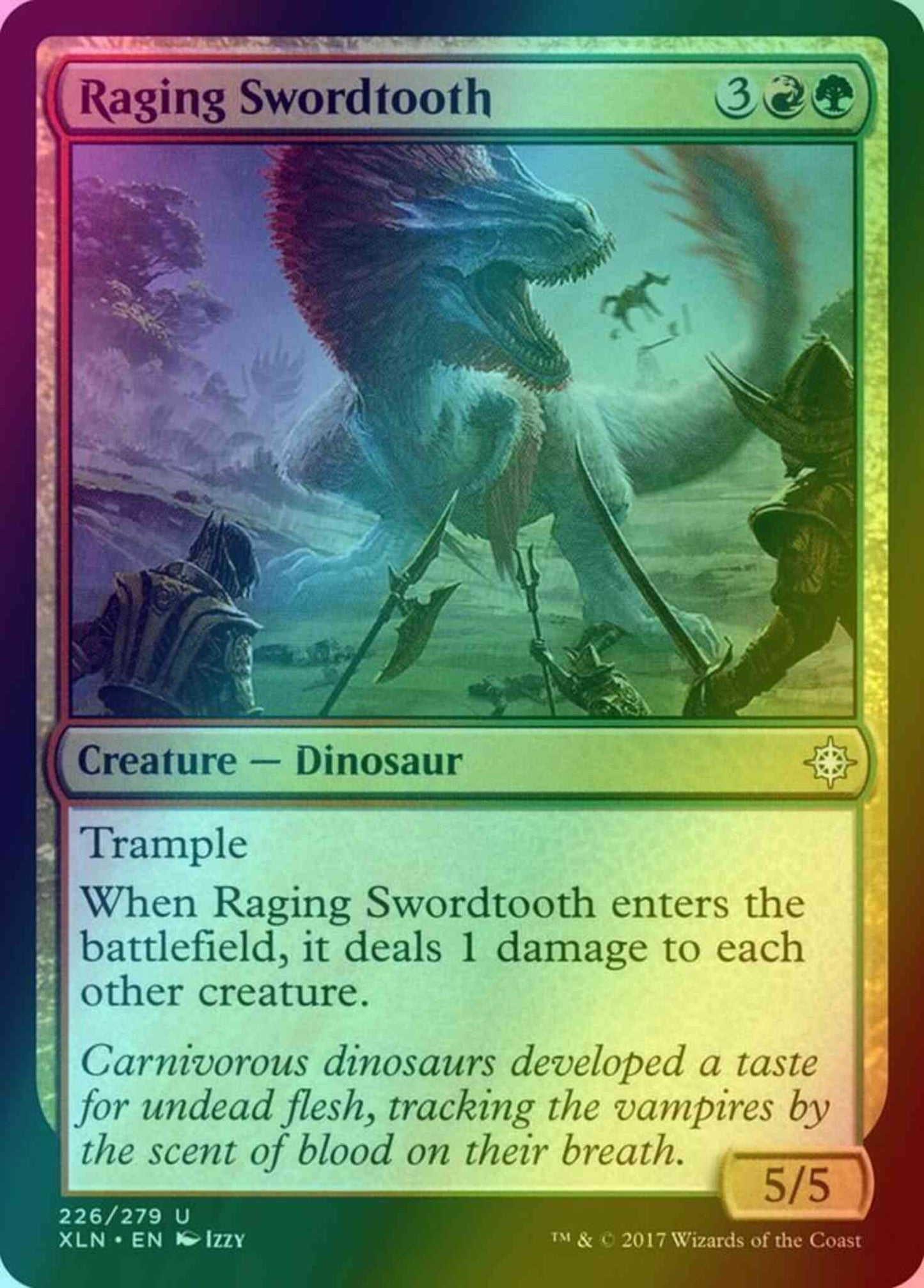 Raging Swordtooth [226] [Ixalan] [Foil]