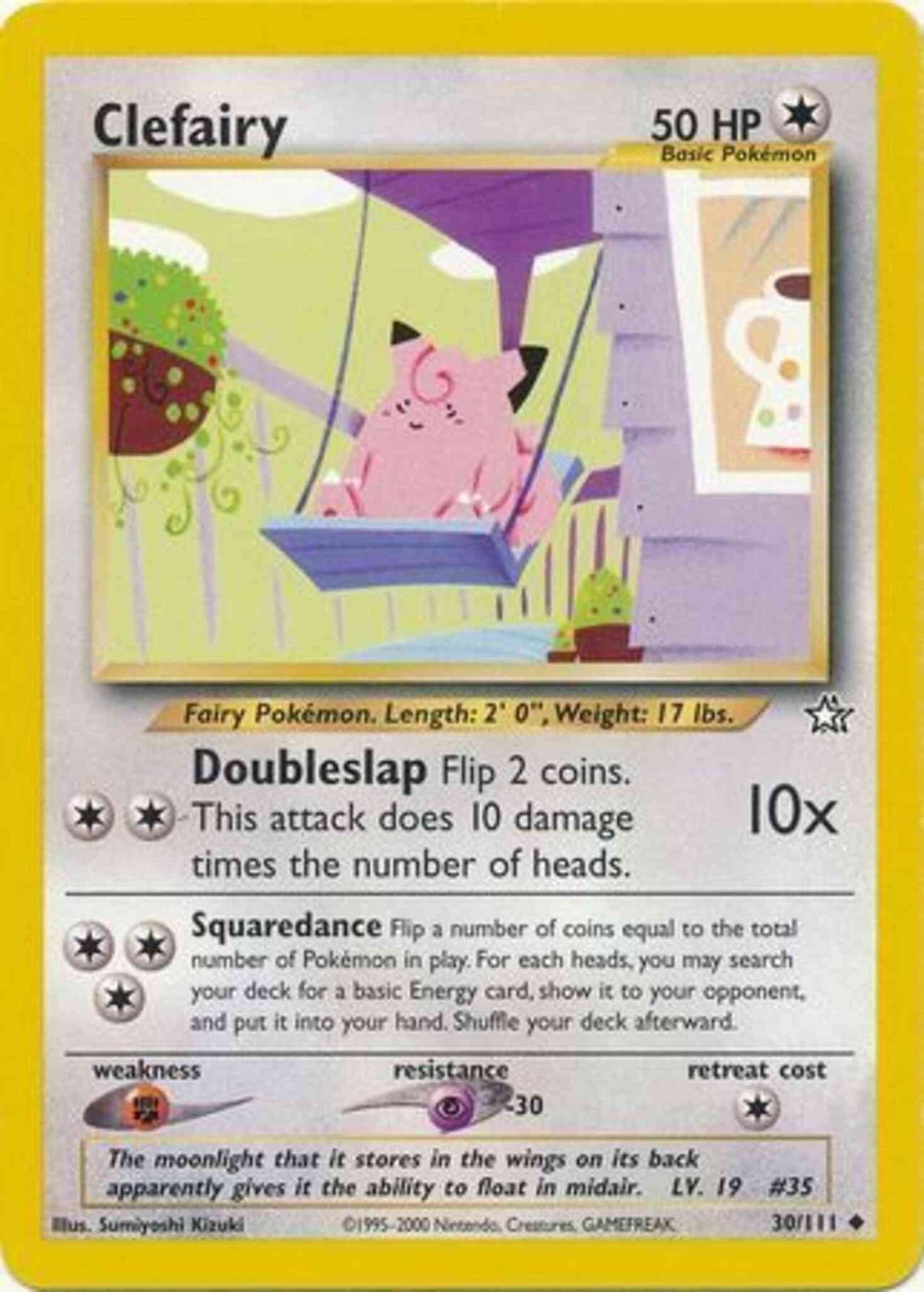 Clefairy - 30/111 - Uncommon - Unlimited [neo1U-30] [Non-Holo]