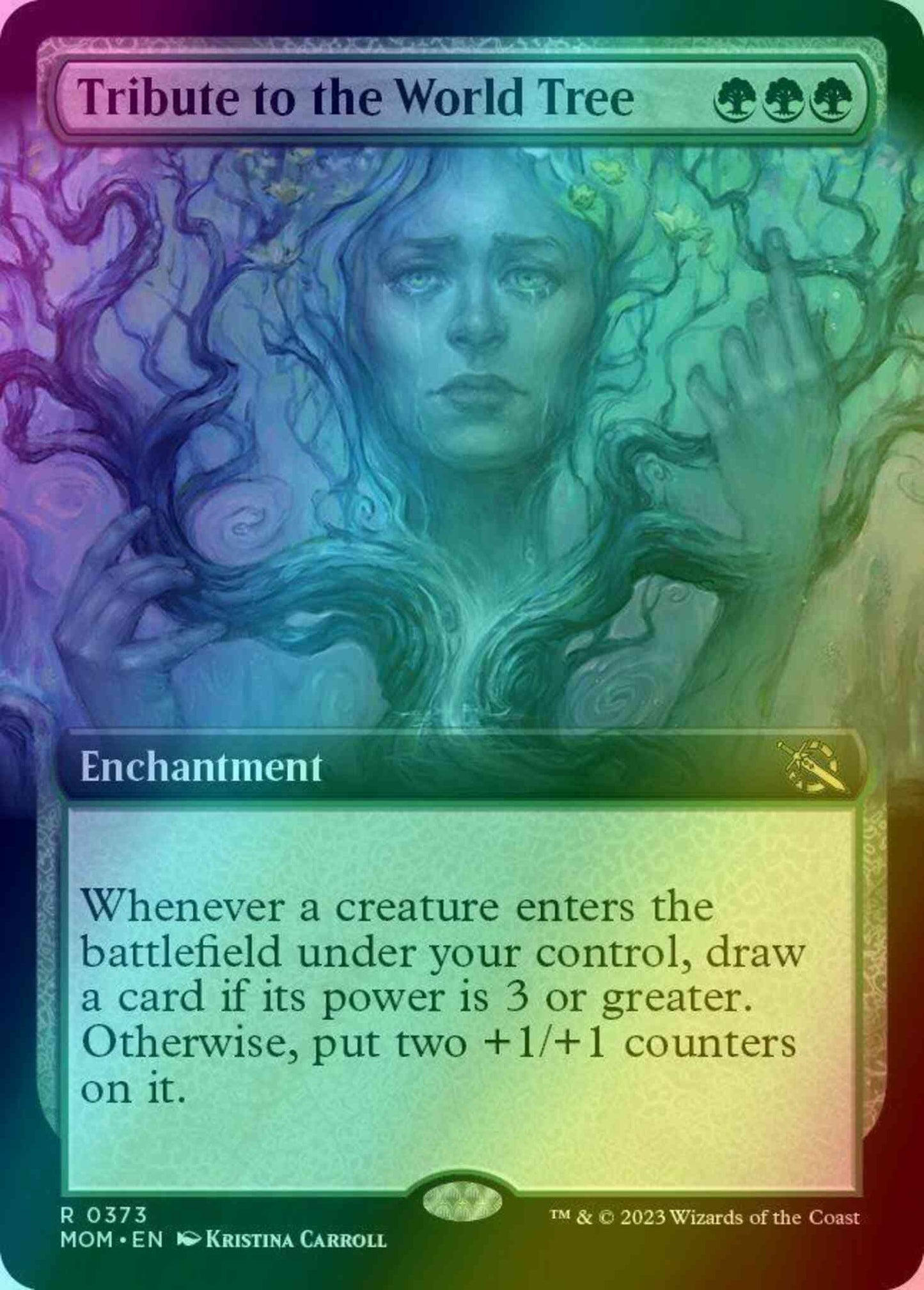 Tribute to the World Tree [373] [Extended Art] [March of the Machine] [Foil]