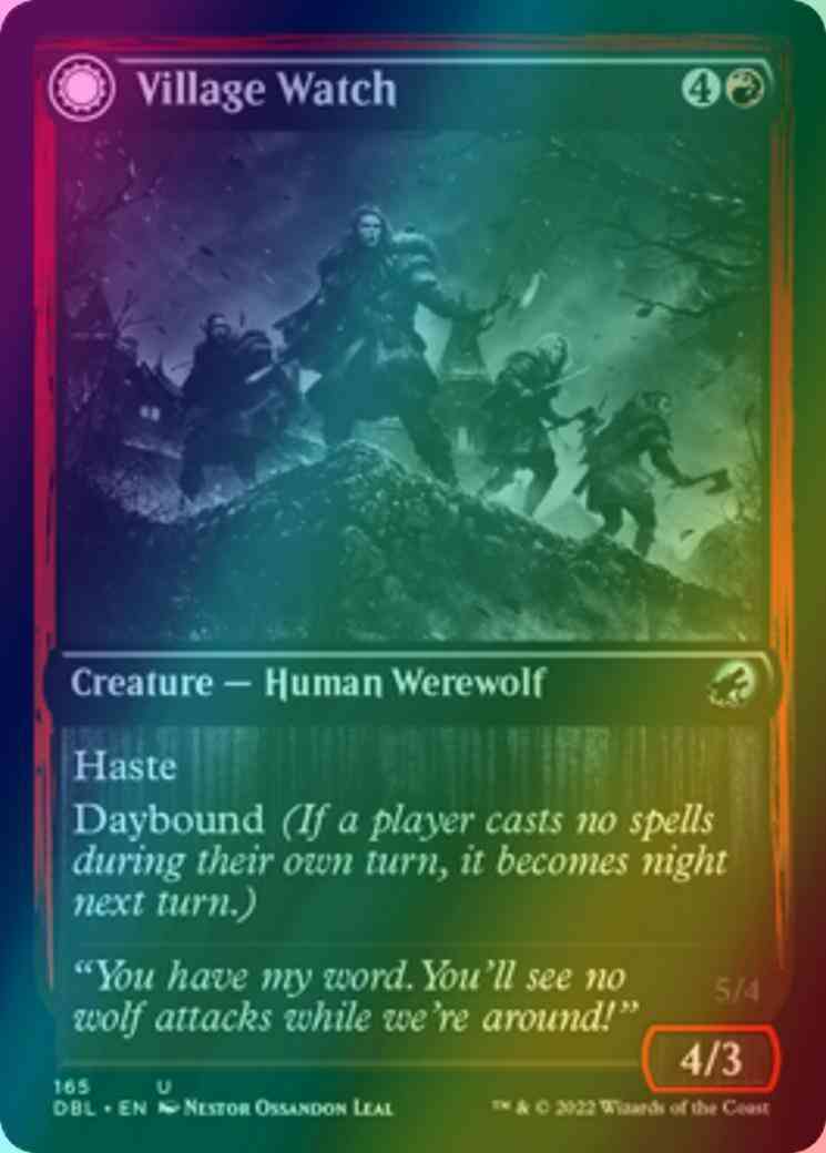 Village Watch // Village Reavers [165] [Innistrad: Double Feature] [Foil]