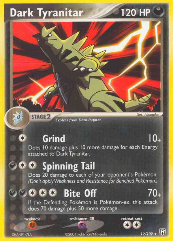 Dark Tyranitar - 19/109 - Rare [ex7-19] [Non-Holo]