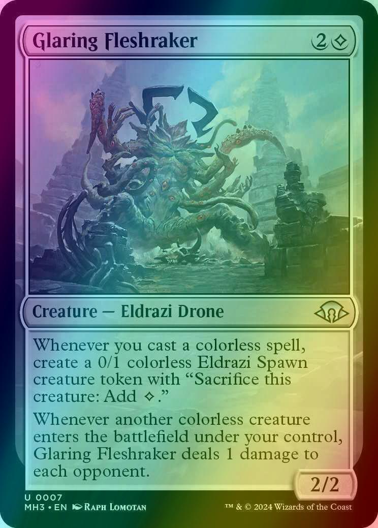 Glaring Fleshraker [7] [Modern Horizons 3] [Foil]