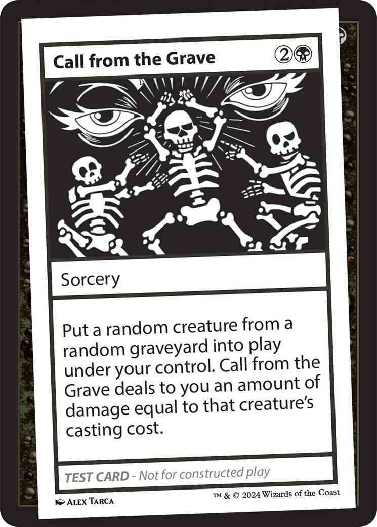 Call from the Grave [305] [Playtest Card] [Mystery Booster 2] [Non-Foil]
