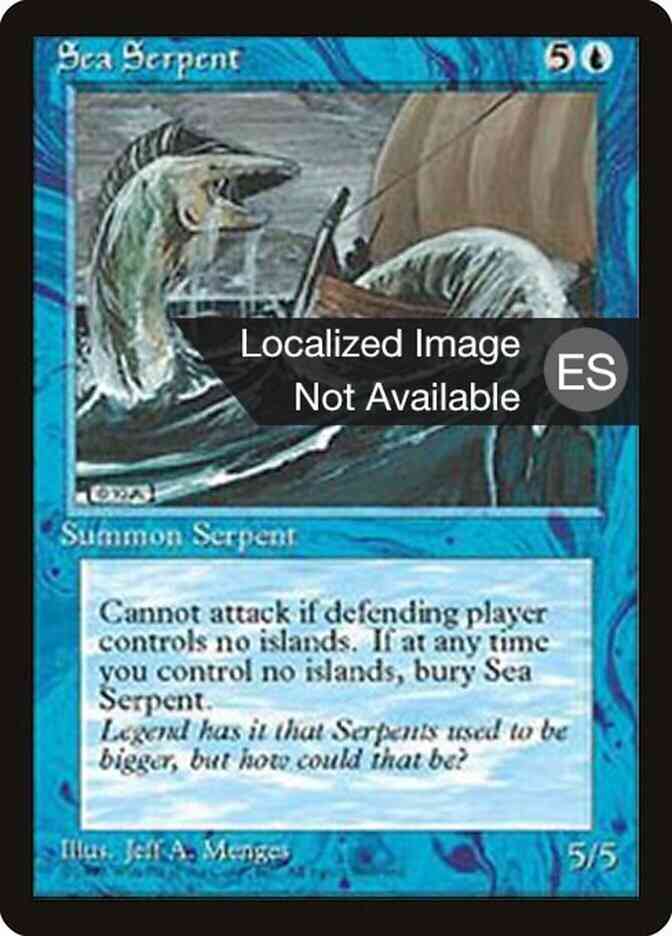 Sea Serpent - Spanish [98] [Fourth Edition Black Border: Spanish] [Non-Foil]