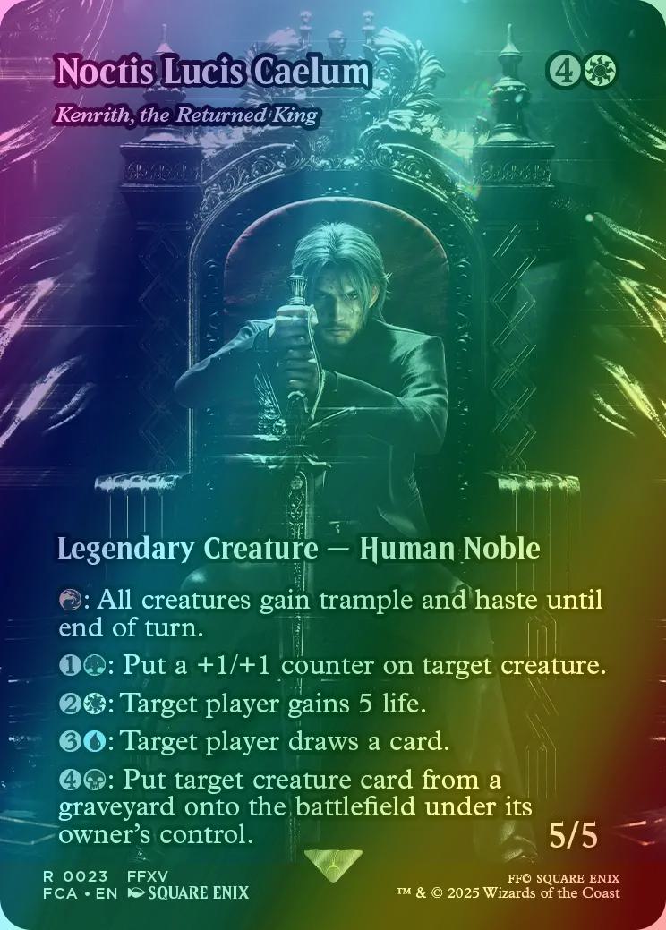 Noctis Lucis Caelum - Kenrith, the Returned King [23] [Borderless] [FINAL FANTASY: Through the Ages] [Foil]